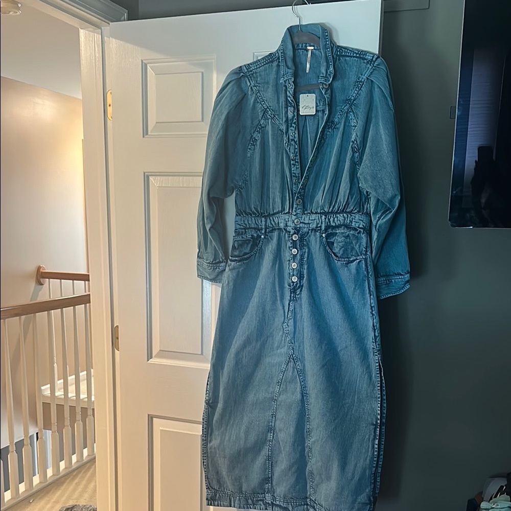 Free People Denim Blue Dress